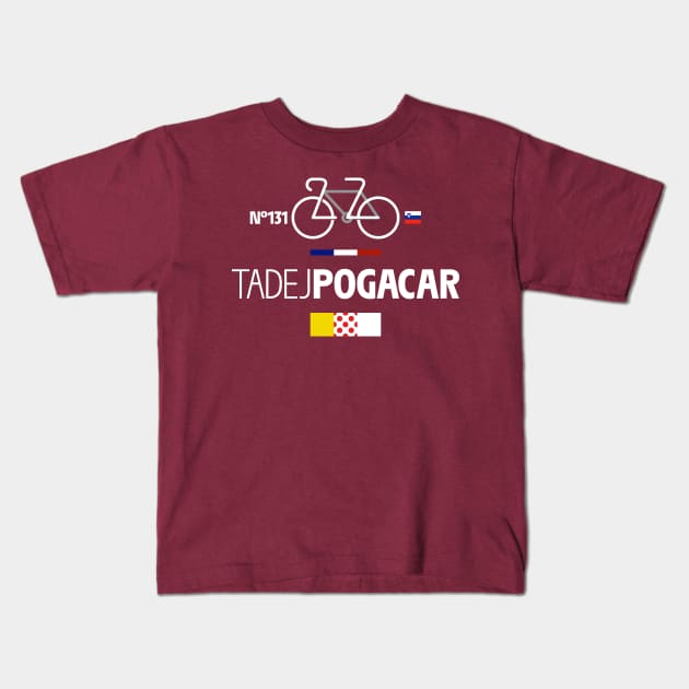 TADEJ POGACAR Kids T-Shirt by reigedesign